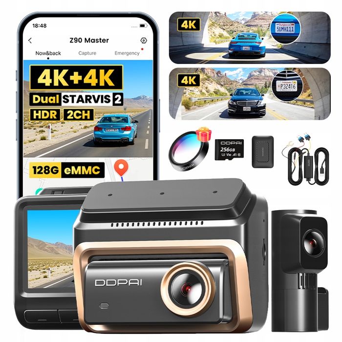DDPAI Z90 Master Dual 4G двухканальный видеорегистратор