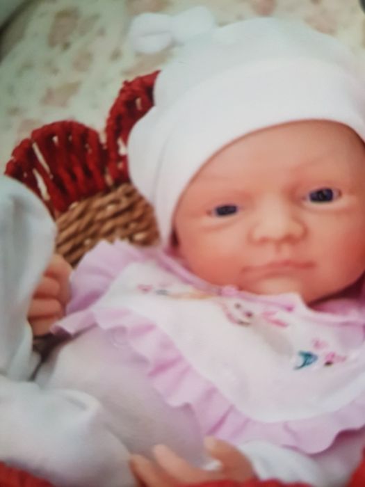 Papusa realista,moale din silicon 30cm