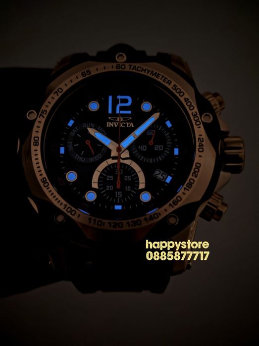 INVICTA Speedway Gold/Black Swiss 51 mm, Инвикта нов ръчен часовник