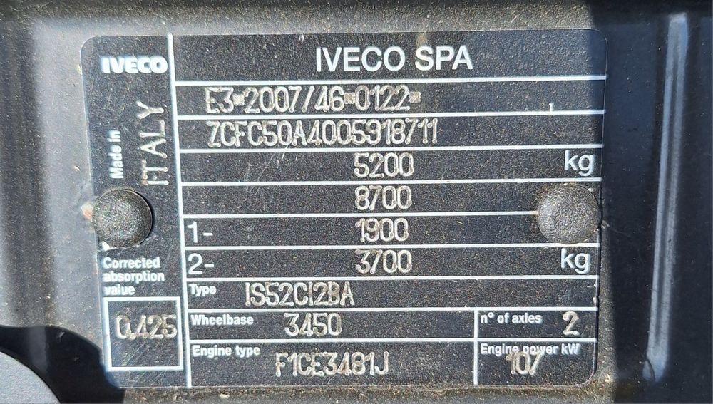 Iveco Daily 50C15  / 3.0 DIESEL 150 CP / Frig funcțional