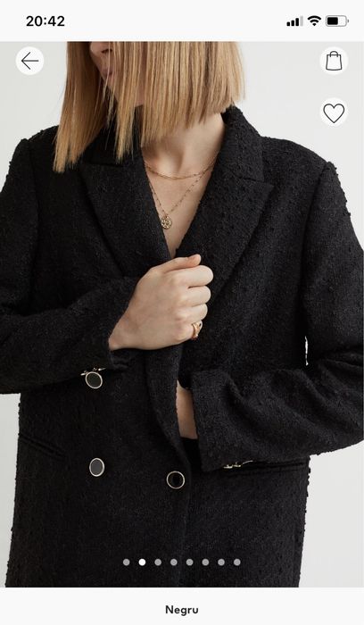 Sacou dama negru masura S