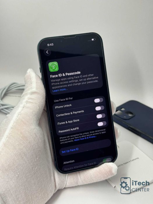 iPhone 13, 128GB, Midnight, 100% батерия, ОТЛИЧЕН, ГАРАНЦИЯ!