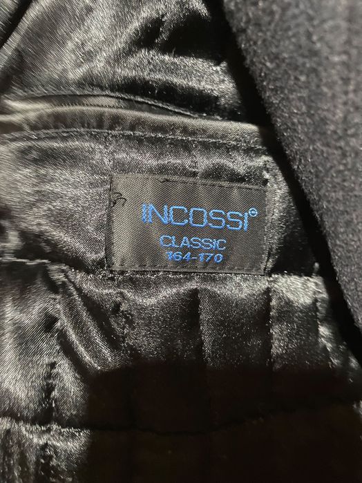 Пальто синее одежда