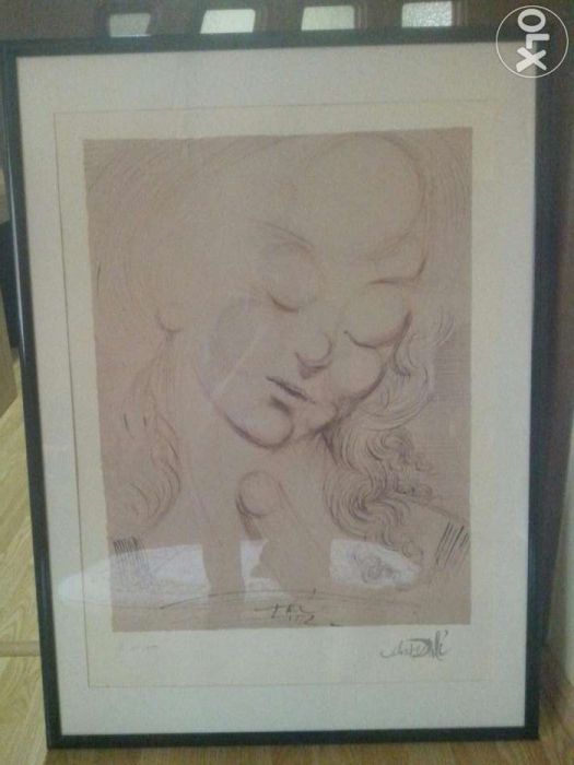 Offset Lithograph Salvador Dali: "Soft Madonna".