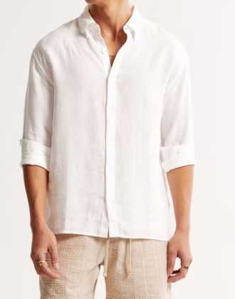 Риза 100% лен Abercrombie & Fitch размер XL - взимана за 75 евро, нова