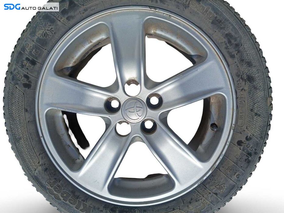 Set 4 Jante Janta Roata Roti Aluminiu 205 55 16 R16 Toyota Verso-S 2009 - 2016 (PZ474T0670Z 16FHx6.5J ET45) [JNT0014]