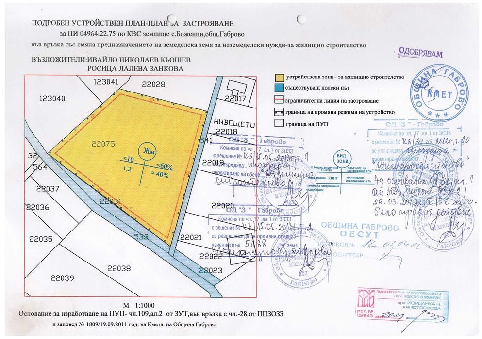 Продава се Парцел в с. Боженците, Област Габрово - 1000 кв.м за 10 €/кв.м - Снимка #8