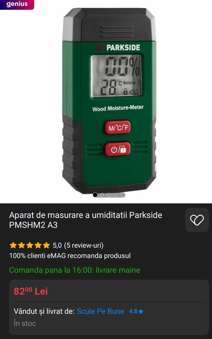 Aparat de verificare umiditate