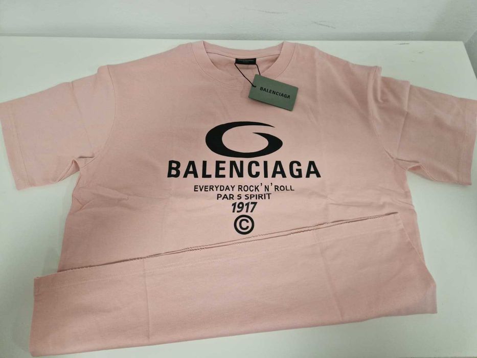 Tricou Balenciaga Rock'n'Roll Pink