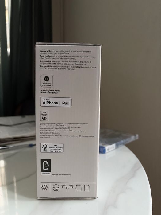 Logitech Zone Vibe 100 black слушалки чисто нови неразопаковани