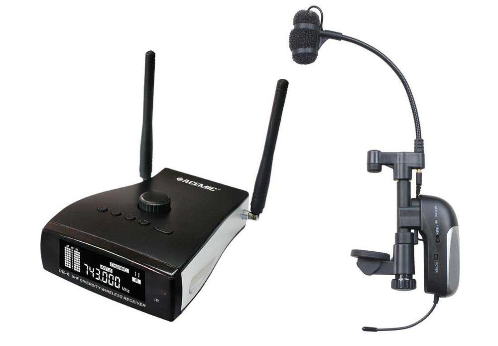 Set Wireless Cardioid condensator microfon pentru Chitară acustică guitar ACEMIC PR-8/GT-10T sistem radio CASE CADOU