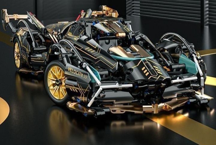 Конструктор V12 Vision Car Black Gold