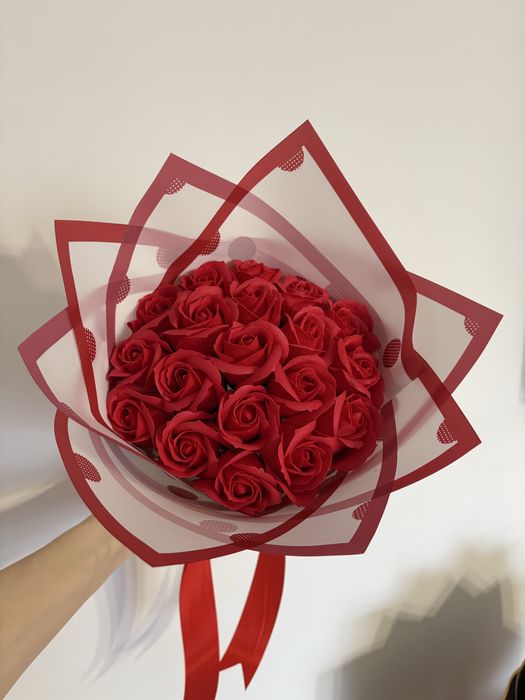 Buchete personalizate cu trandafiri de sapun