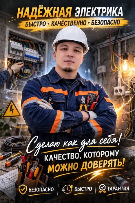 Электрик қызметі жедел әрі сапалы