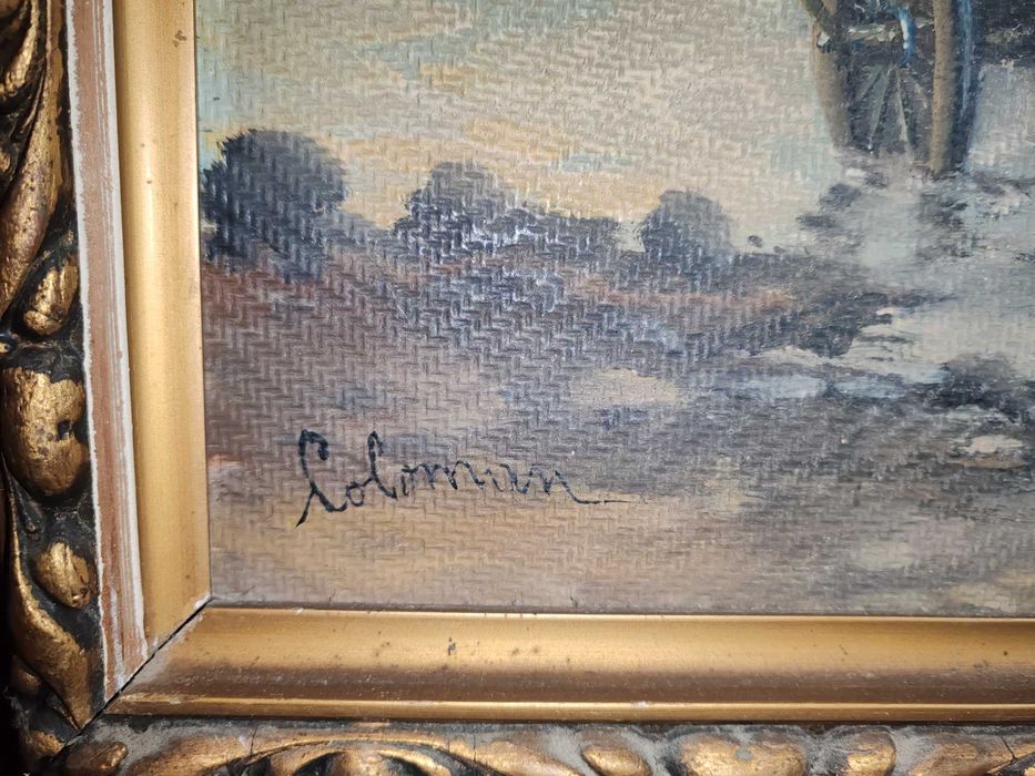 Tablouri vechi in ulei semnate inramate