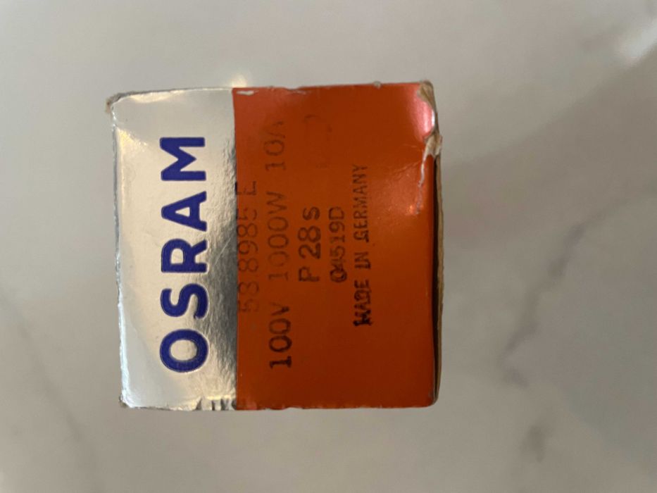 Philips Lampa Bec BMW far proiector P28s, 100V 1000W 500W Sylvania