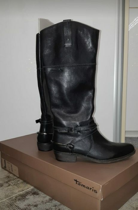 Cizme piele damă, Tamaris , noi,mărimea 38 .