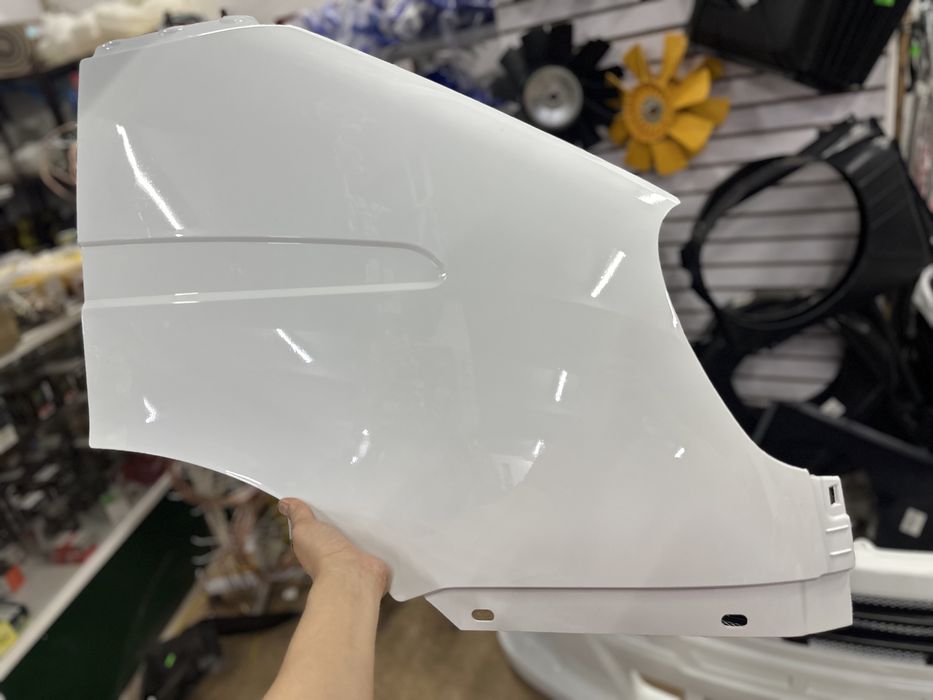 Крыло пластик на газель бизнес белое