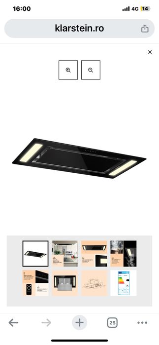 Hota pentru tavan sau insula schimb