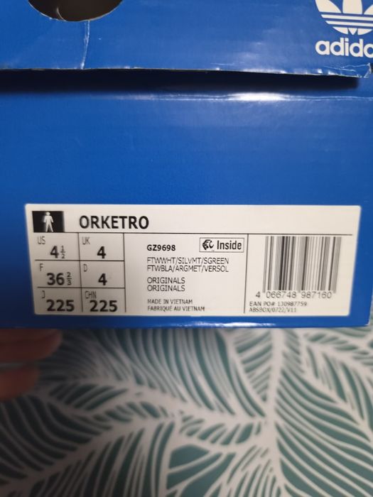 Adidas orketro mărimea 36 2/3 22,5 cm