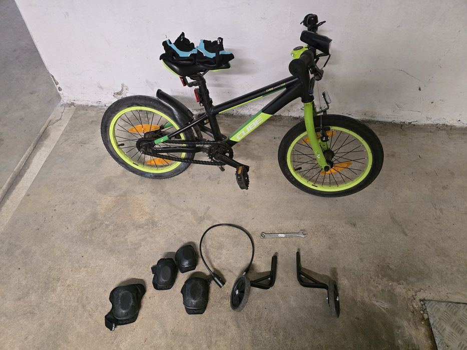 Cube 16" Cubie 160 детско колело 3-7г. с опция пом. колела