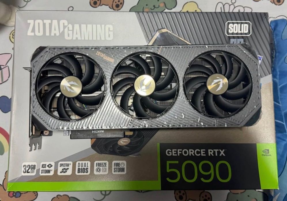Видеокарта ZOTAC GeForce RTX 5090 SOLID OC 32GB GDDR7