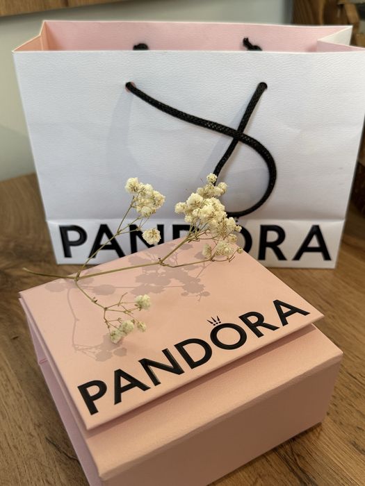 PANDORA Серьги  «Кольца с сердечками»