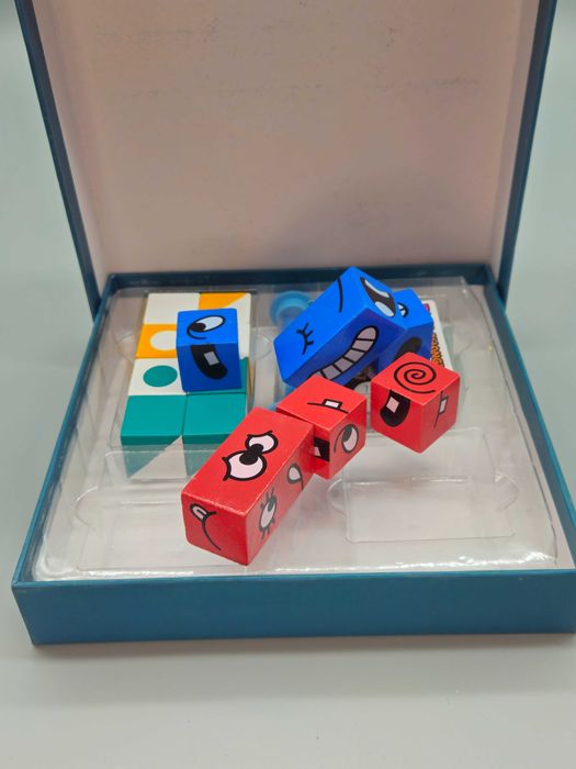 Нова! Логическа игра с кубчета и карти Geometric Fun Cube – (2в1), 3+