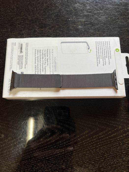 Milanese Natural Graphite Slate Gold 42mm 46mm Apple Watch