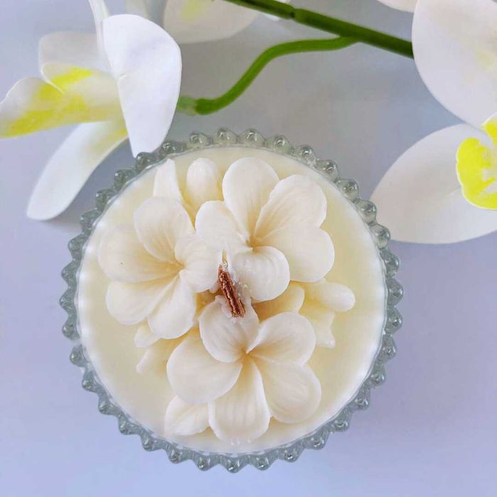 Lumânare parfumată cu fitil din lemn Elysium- Frezii - Pere-Mosc