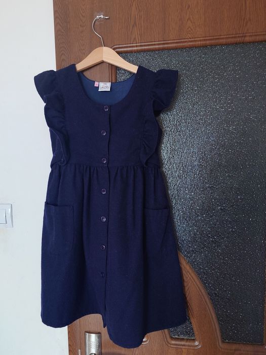 Детска рокла сукман вълна 116см 6 години