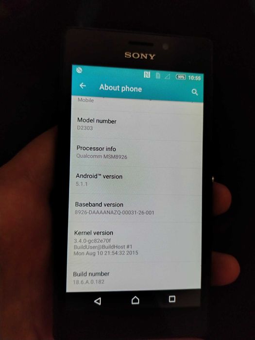 Telefon Android Sony Xperia M2 D2303 negru + Incarcator