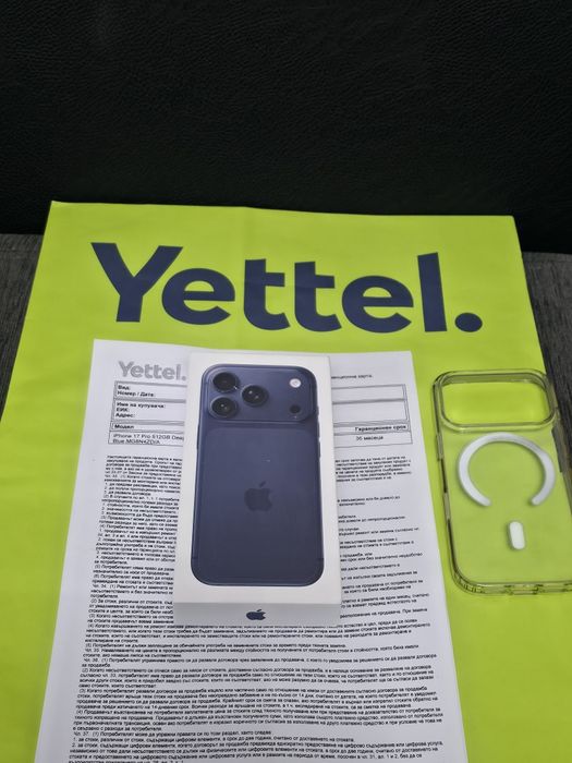 КАТО НОВ 256GB iPhone 17 Pro Yettel Гаранция 2028г. Blue | Син