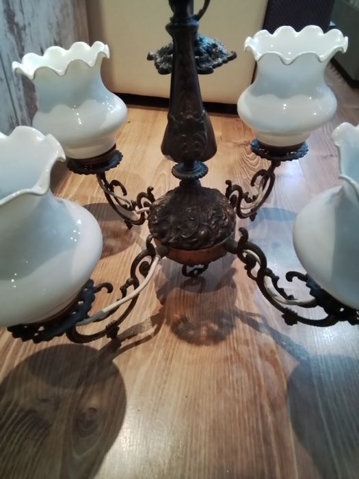 Старинен полилей  4 тела метален