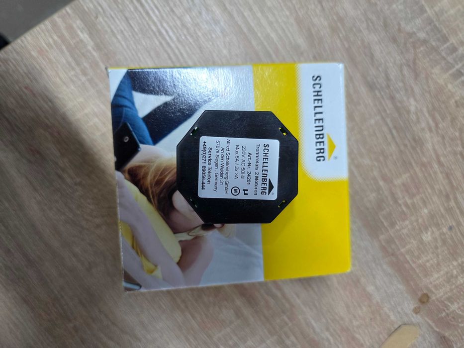 Releu de izolare pentru rulouri Schellenberg 24201 pentru controlul simultan al a 2 motoare de rulouri