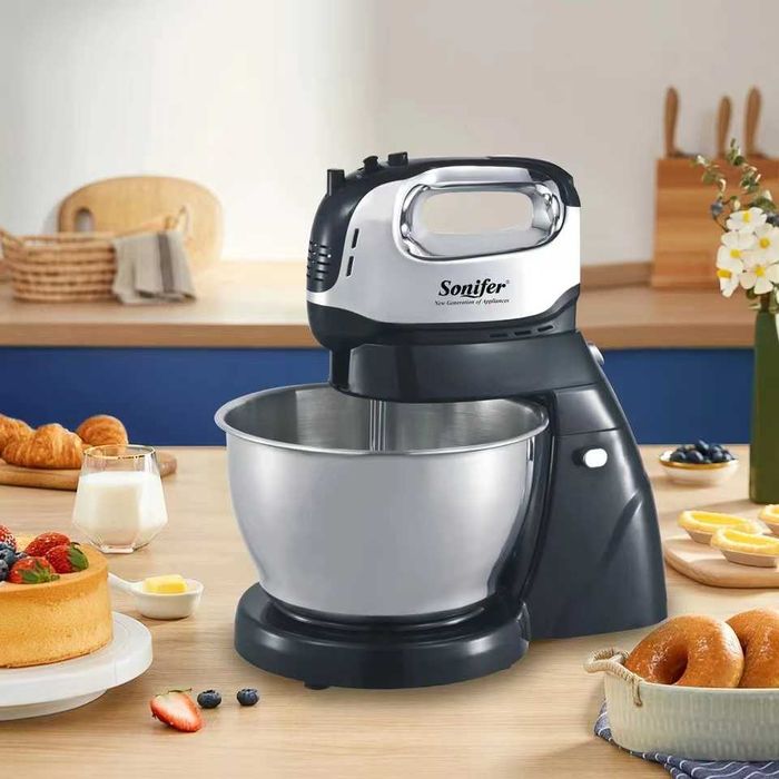 Миксер Sonifer SF-7008, с вращающейся чашей  4 литра/ 5 скоростей mi13