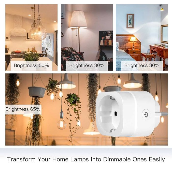 Priza smart dimmer MOES WiFi control lumini Alexa Google*