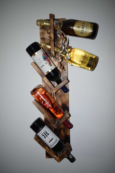 Suport de vin din lemn