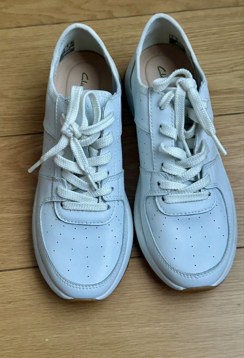 Sneakers Clarks, 38, noi, de dama, piele naturala