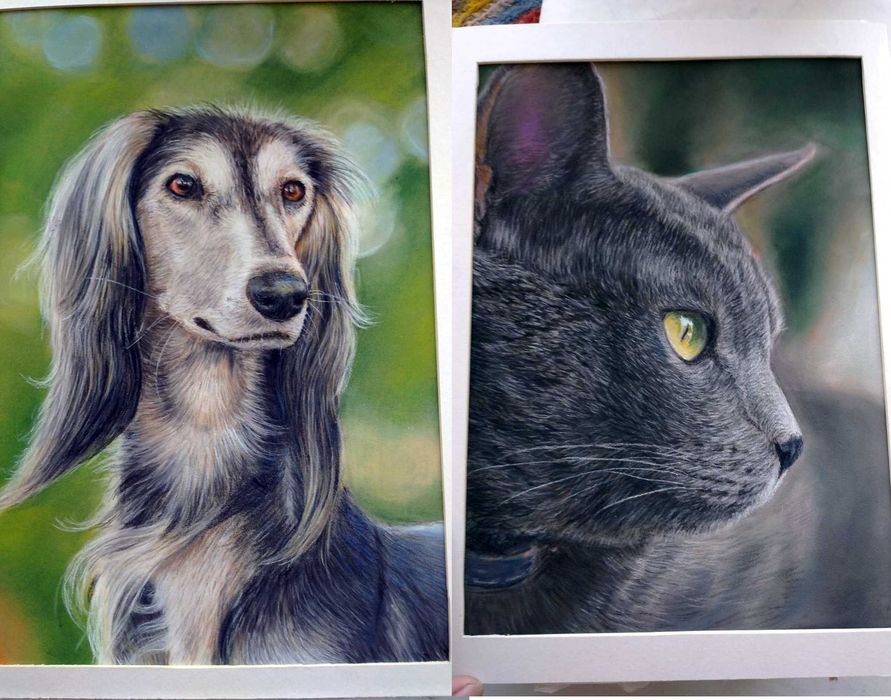 Пастель сухая (карандаши, мелки)