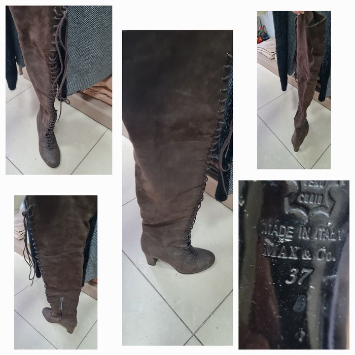 MAX & CO – Кожени ботуши над коляното
Размер: 37