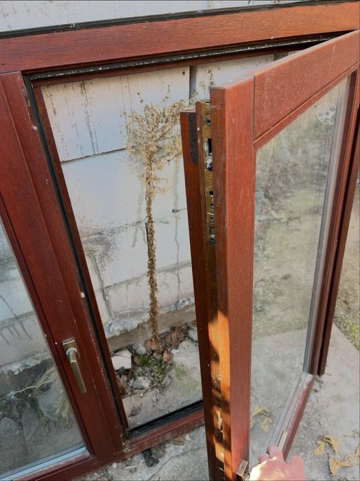 Geam fereastra termopan second  hand lemn H 126 x 143 cm
