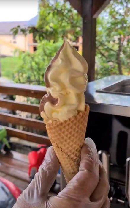 Aparat de inghetata 2+1 Arome 220V 2400W NOUA Transport Gratuit