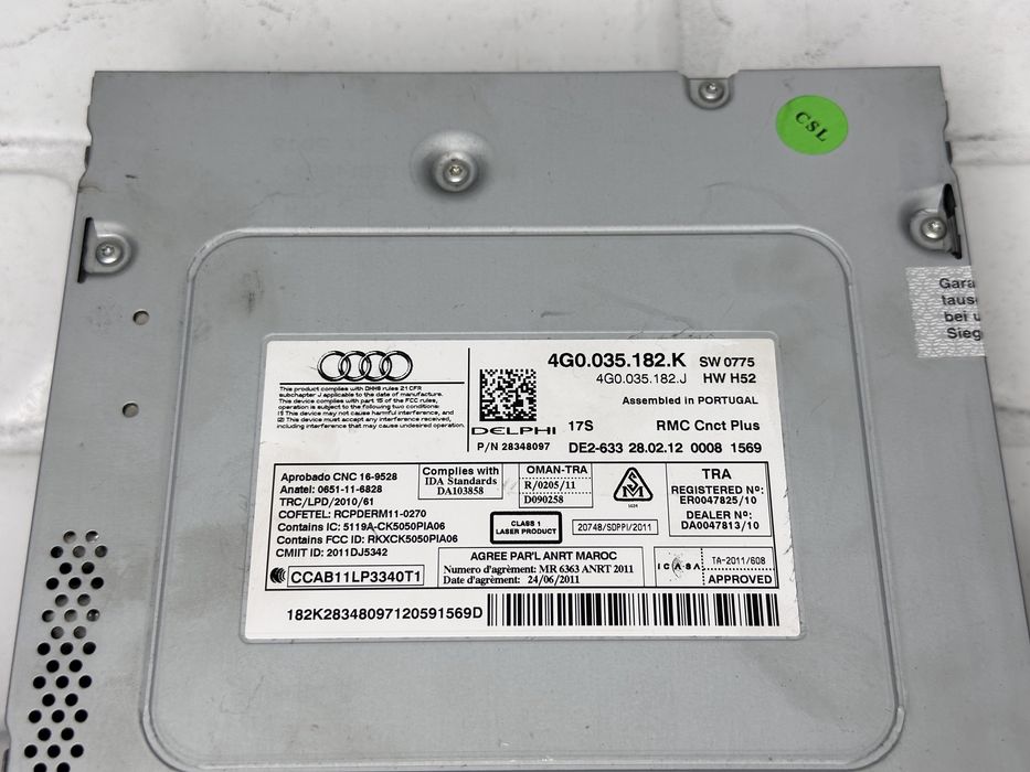 Мултимедия AUDI A6 A7 4G0035182K