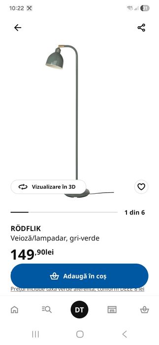 Lampadar ikea Rodflik