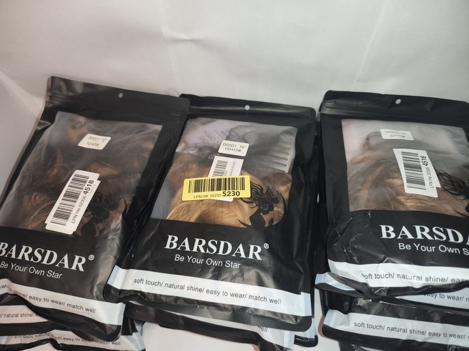 Lot 30 Extensii Păr BARSDAR (Sintetic Premium & Păr Uman) – Ideal Saloane / Engros