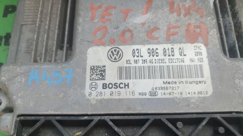 Calculator ecu Skoda Yeti 2009-> 0281019116