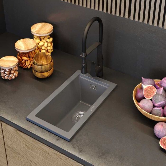 Компактна гранитна мивка Granitan TUGA 28см