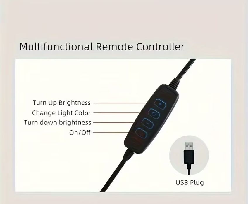 Ring Light LED 10" (26 cm) cu stativ și suport telefon – Nou