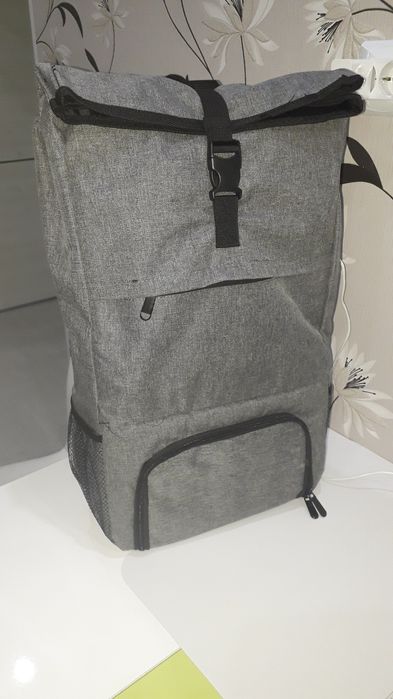 Rucsac drumeție, gri +buzunar termic